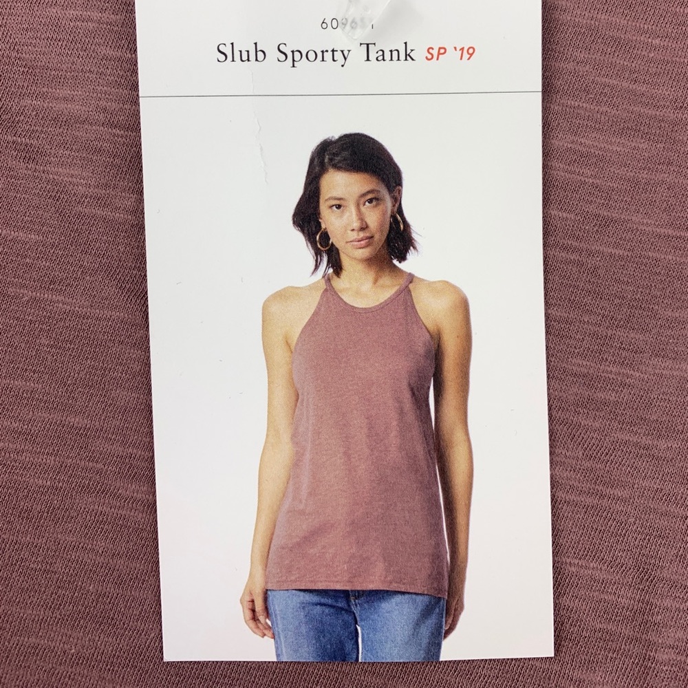 Weathered Slub Sporty Tank Top